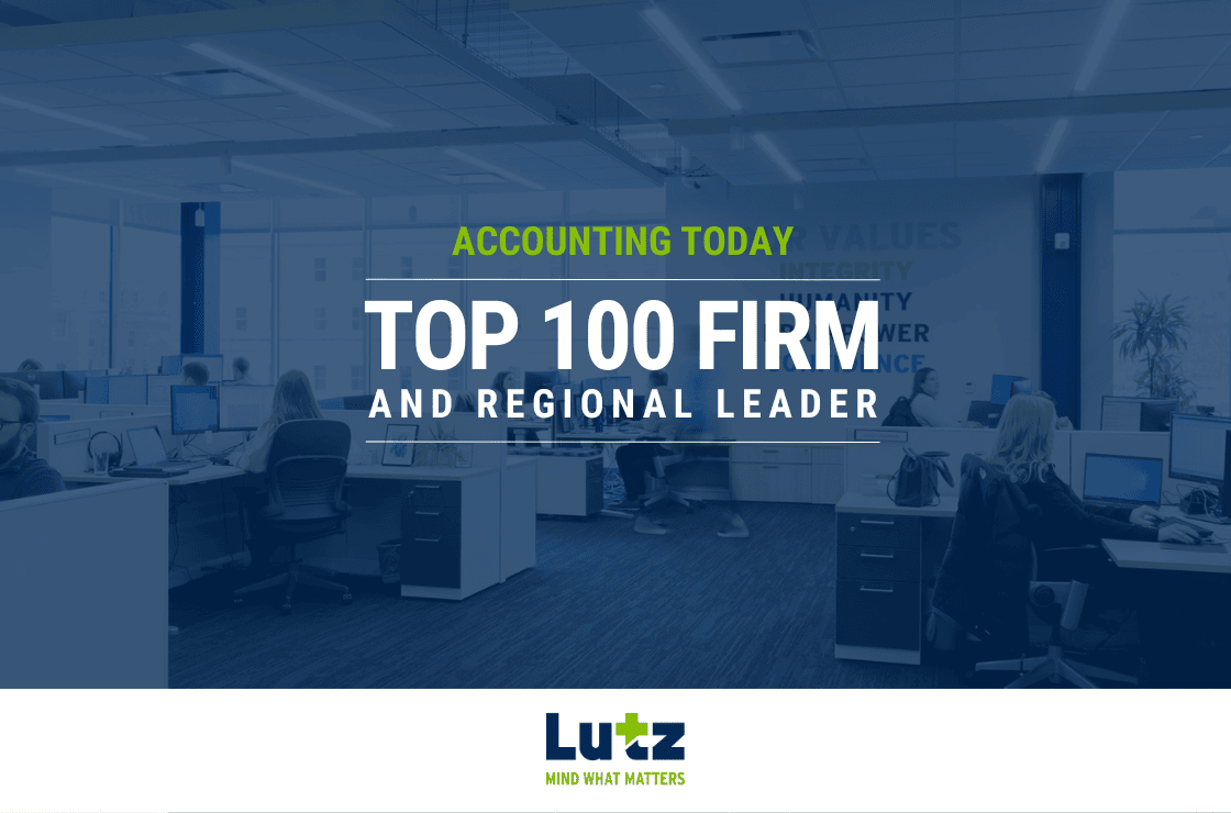 Accounting Today Names Lutz a 2024 Top 100 Firm and Regional Leader